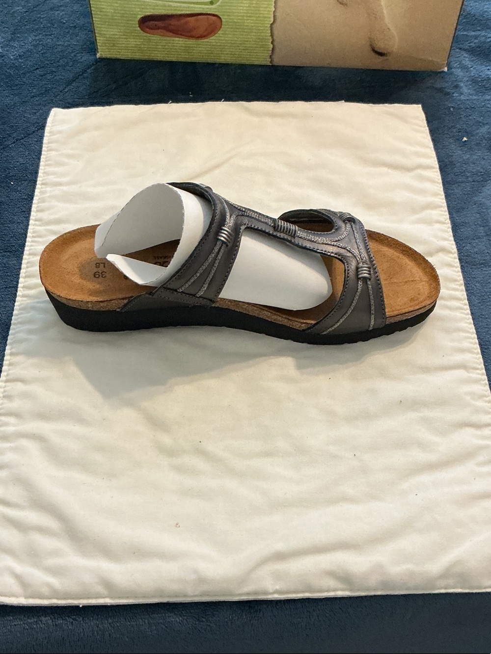 Naot Women's Pewter Double-Strap Slide Sandal